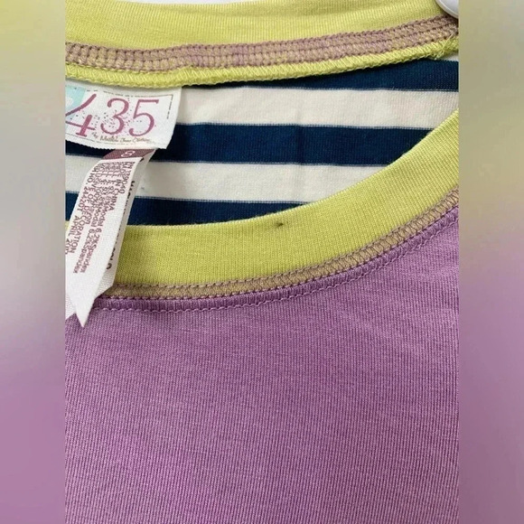 Girls Matilda Jane 435 Purple Striped 3/4 rolled sleeve Tunic & Leggings, 8/10 - Picture 5 of 9